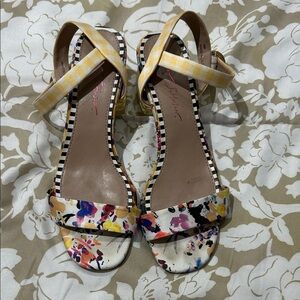 Betsey Johnson Multicolor Floral Sandals